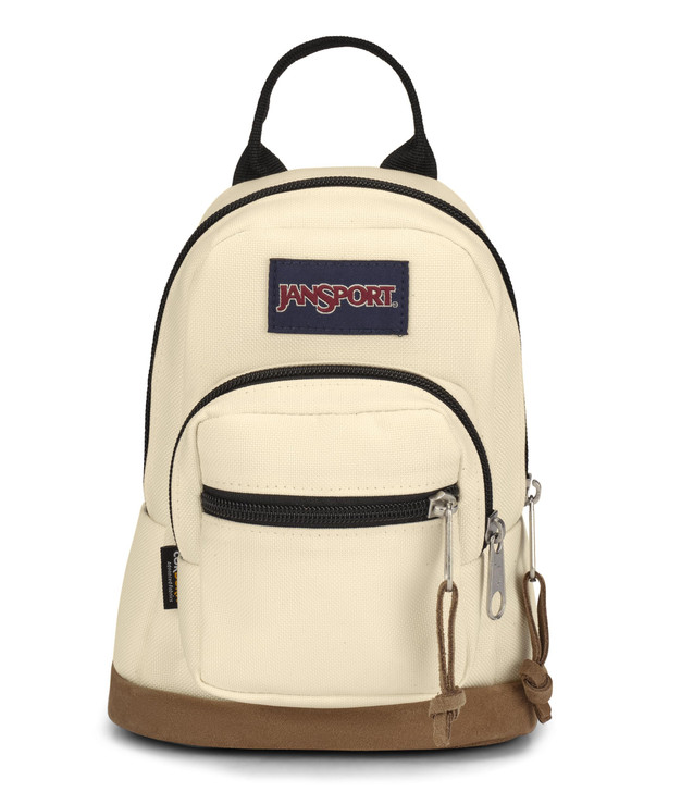 JanSport Right Pack Mini – Compact Backpack with Large Main Compartment, Front Utility Pocket, and Front Zippered Stash Pocket, Coconut