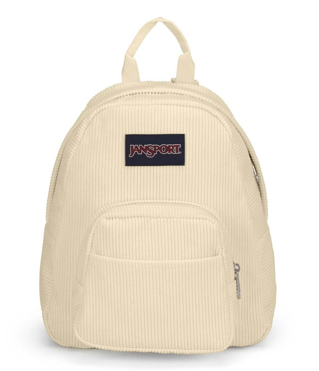 JanSport Half Pint FX Mini Backpack - Ideal Day Bag for Travel & Sightseeing - Coconut Corduroy