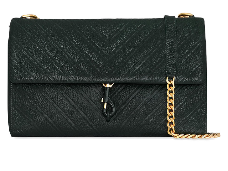 Rebecca Minkoff Women's Edie Emboss LG Shoulder Dark Envy One Size