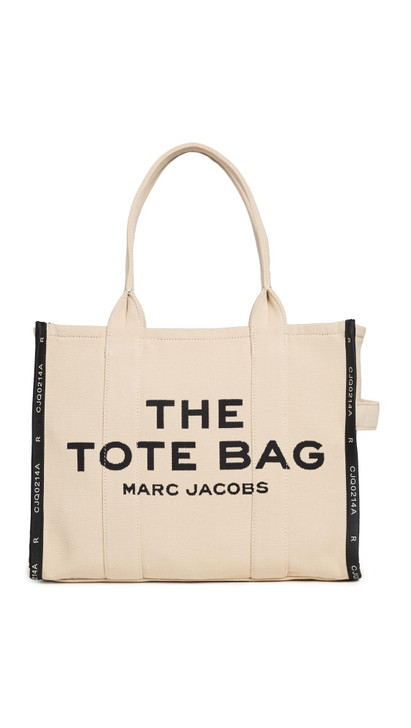 Marc Jacobs Women's The Jacquard Large Tote Bag, Warm Sand, Tan, Graphic, One Size