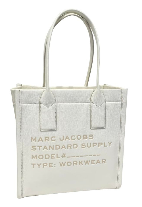 Marc Jacobs Office Style Large Leather Logo Tote (Cotton)