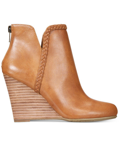 report wedge booties