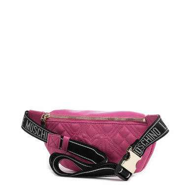 Moschino Micro Teddy Bear Nylon Belt Bag In Pink