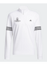 St. Bonaventure Adidas 3-Stripe 1/4 Zip-White