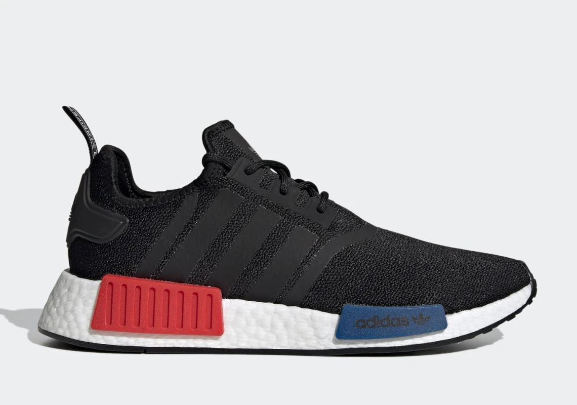 Footwear Adidas Nmd Blue Red Black Adidas Originals NMD R1 Core