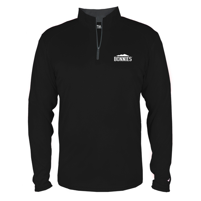 St. Bonaventure Men's Badger Core 1/4 Zip-Black
