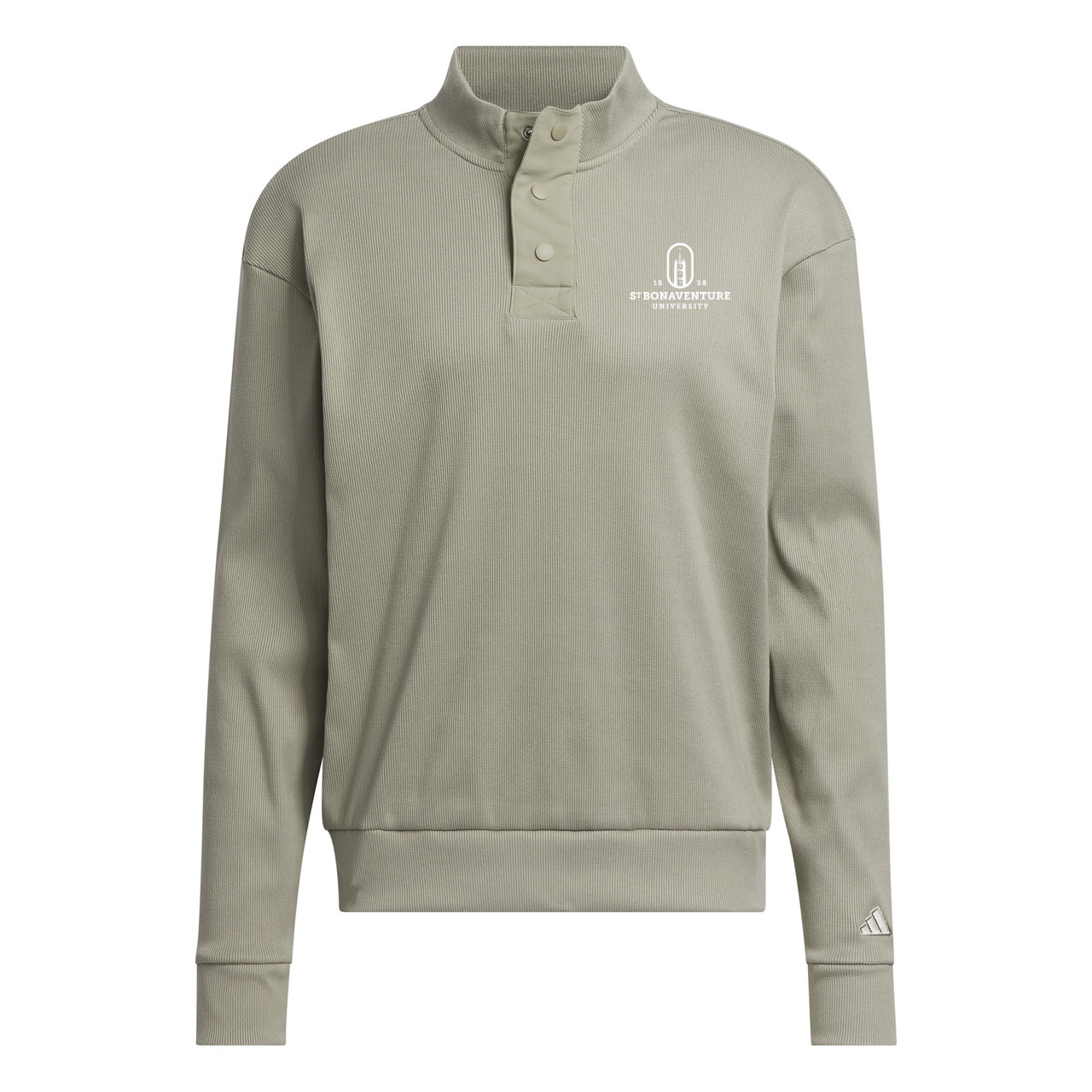 St. Bonaventure Adidas Go-To-Cozy Pullover-Silver Pebble
