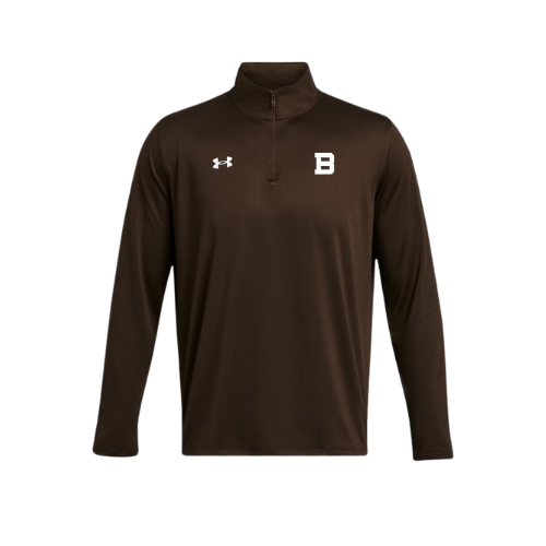 St. Bonaventure Men's UA Tech 1/4 Zip-Brown/White