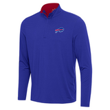Buffalo Bills Content 1/4 Zip Pullover-Dark Royal/Dark Red