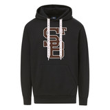 St. Bonaventure STB Comfort Fleece Hoodie-Black/White/Brown