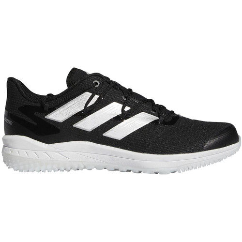 Adidas Adizero Afterburner 8 Turf Baseball Shoe - Black/White