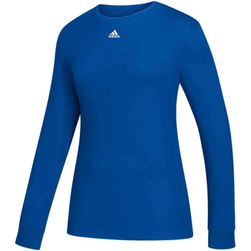 WOMEN'S ADIDAS AMPLIFIER L/S TEE-ROYAL BLUE WOMEN'S ADIDAS AMPLIFIER L/S TEE-ROYAL BLUE