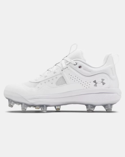 UA GLYDE MT TPU SOFTBALL-WHITE