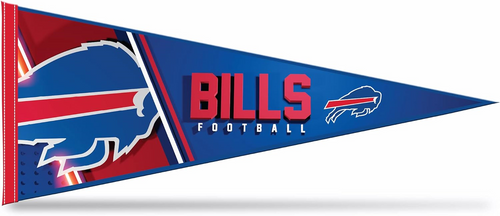 BUFFALO BILLS 12"X30" FELT PENNANT-BLUE/RED