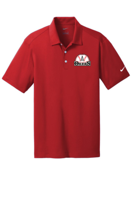 OLEAN OILERS-NIKE DRI-FIT VERTICAL MESH POLO