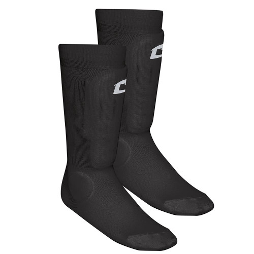 CHAMPRO SOCK STYLE SHIN GUARD-BLACK