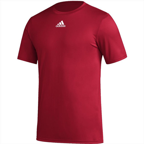 Men's Adidas Pregame Short Sleeve Tee - Red