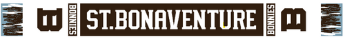 SBU Custom Knit Scarf-Brown/White