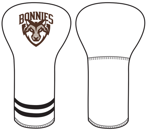 St. Bonaventure Vintage Driver Cover-Brown/White