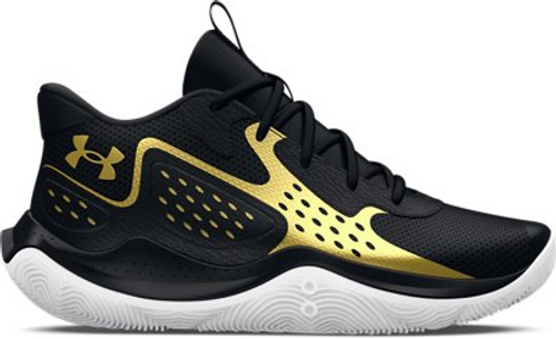 UA Unisex Jet '23 Basketball Shoes-White/Black/Gold UA Unisex Jet '23 Basketball Shoes-White/Black/Gold