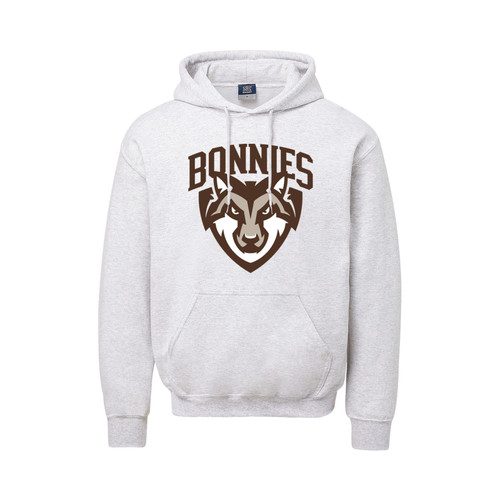 St. Bonaventure Shield Comfort Fleece Hood-Marble Heather