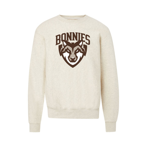 St. Bonaventure Shield Pro-Weave Crewneck-Oatmeal