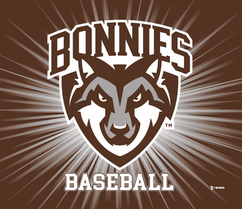 St. Bonaventure Baseball Blanket #2-Brown/White