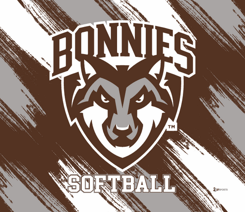St. Bonaventure Softball Blanket #2-Brown/White