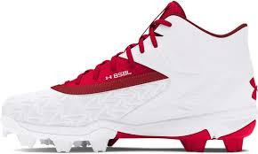 Boys' UA Leadoff Mid 3.0 RM-White/Red