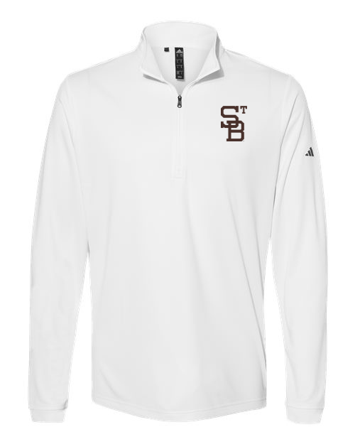 St. Bonaventure Adidas Lightweight 1/4 Zip Pullover-White