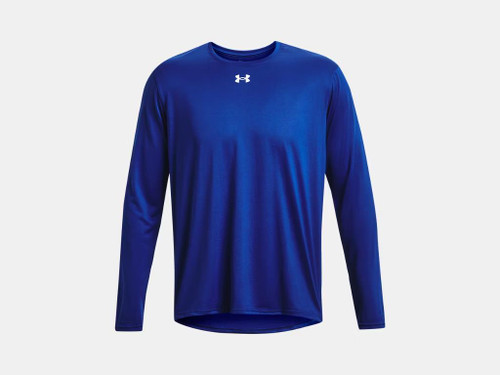Under Armour Men's Team Tech Long Sleeve-Royal/White