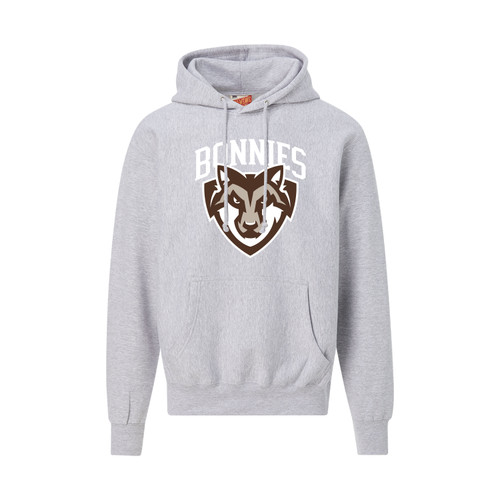 St. Bonaventure Shield Pro-Weave Hoodie-Grey