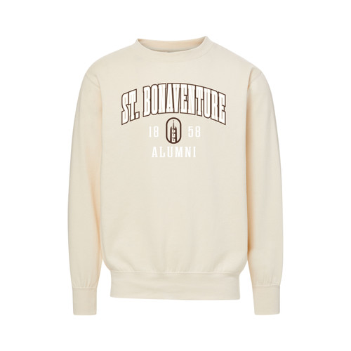 St. Bonaventure University Alumni Fundamental Fleece Crewneck-Ecru