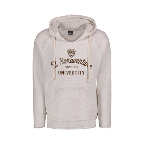 St. Bonaventure University Bonfire Baja Hood-Oatmeal