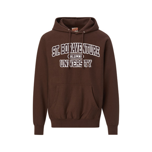 St. Bonaventure University Alumni Pro-Weave Hoodie-Brown