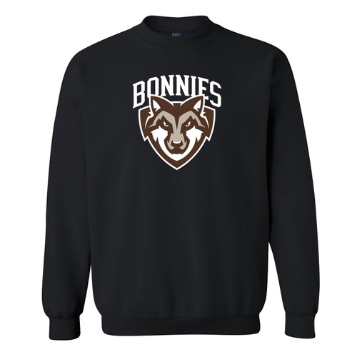 St. Bonaventure Fundamental Fleece Crewneck-Black