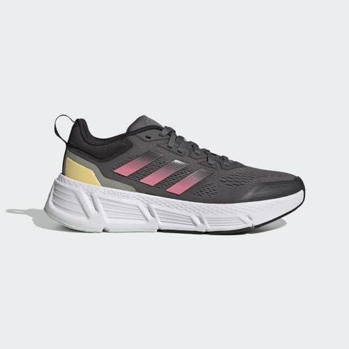 ADIDAS WOMEN'S QUESTAR-GREY/PINK/BLACK ADIDAS WOMEN'S QUESTAR-GREY/PINK/BLACK