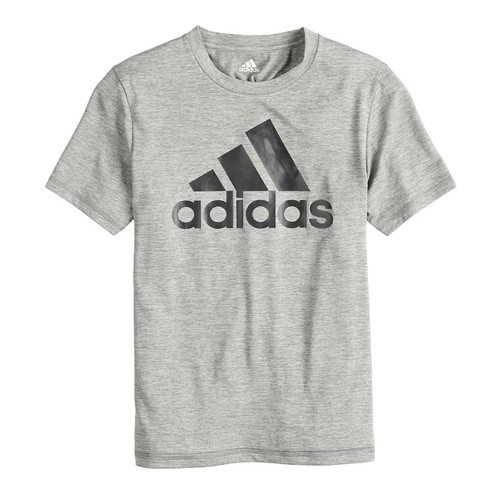 ADIDAS YOUTH LOGO TEE - BLACK/GREY