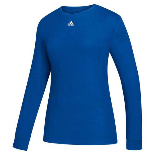 WOMEN'S ADIDAS CREATOR L/S TEE-ROYAL BLUE WOMEN'S ADIDAS CREATOR L/S TEE-ROYAL BLUE