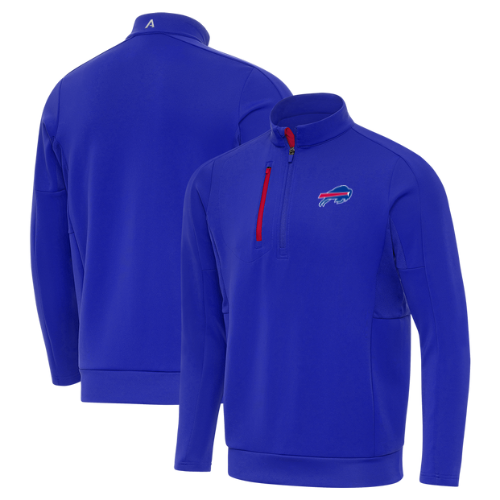 Buffalo Bills Generation 1/4 Zip Pullover-Dark Royal/Dark Red