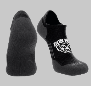 St. Bonaventure Golf Low Cut Wool Sock-Black/Granite