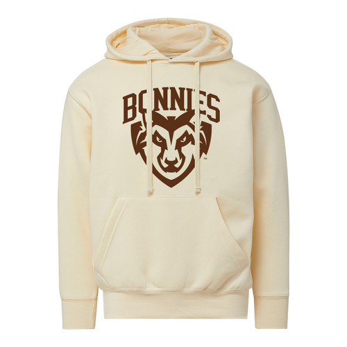 St. Bonaventure Bonnies Coastal Colors Hooded Sweatshirt-Vanilla St. Bonaventure Bonnies Coastal Colors Hooded Sweatshirt-Vanilla