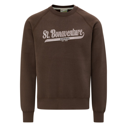 St. Bonaventure Vintage Fleece Raglan Crewneck-Cocoa