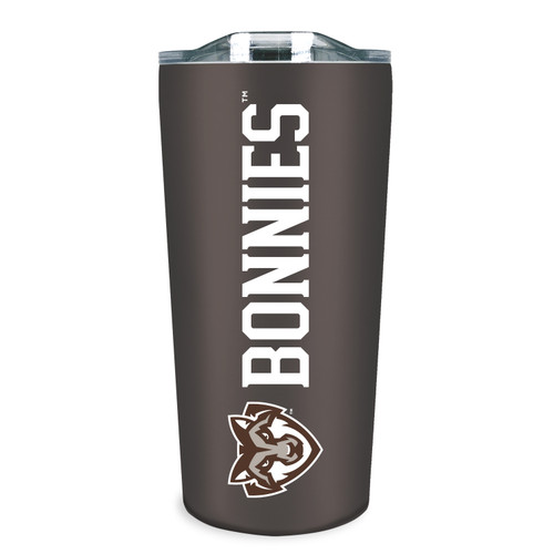 St. Bonaventure 18oz. Soft Touch Tumbler w/ Lid-Brown