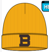 St. Bonaventure "B" Polar Cuff Beanie-Gold