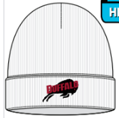 Buffalo White Polar Cuff Beanie-White Buffalo White Polar Cuff Beanie-White