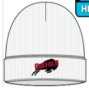 Buffalo White Polar Cuff Beanie-White