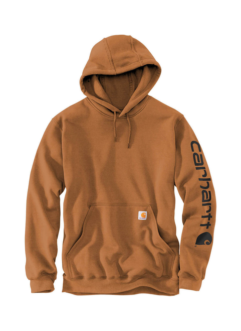 Men's Midweight Hooded Logo Sweatshirt - Carhartt Brown
