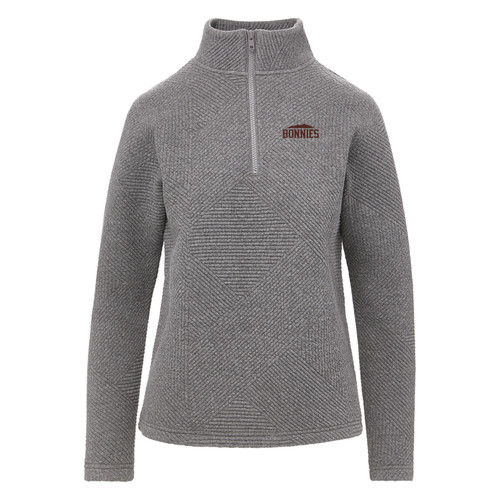 St. Bonaventure W Zelda Zig-Zag 1/4 Zip Pullover-Graphite