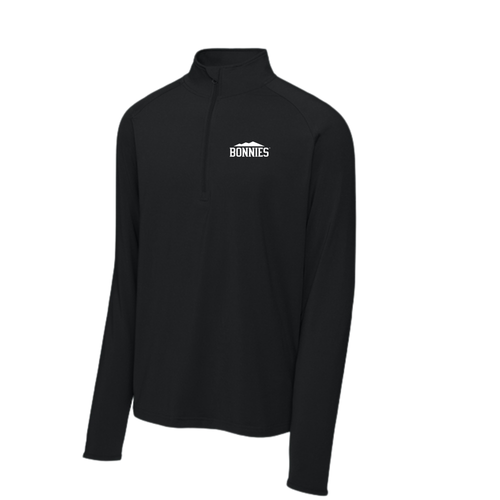 St. Bonaventure Sport-Tek Sport-Wick Stretch 1/4 Zip-Black/Grey/White
